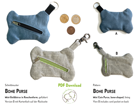 BONE PURSE Mini Geldbörse